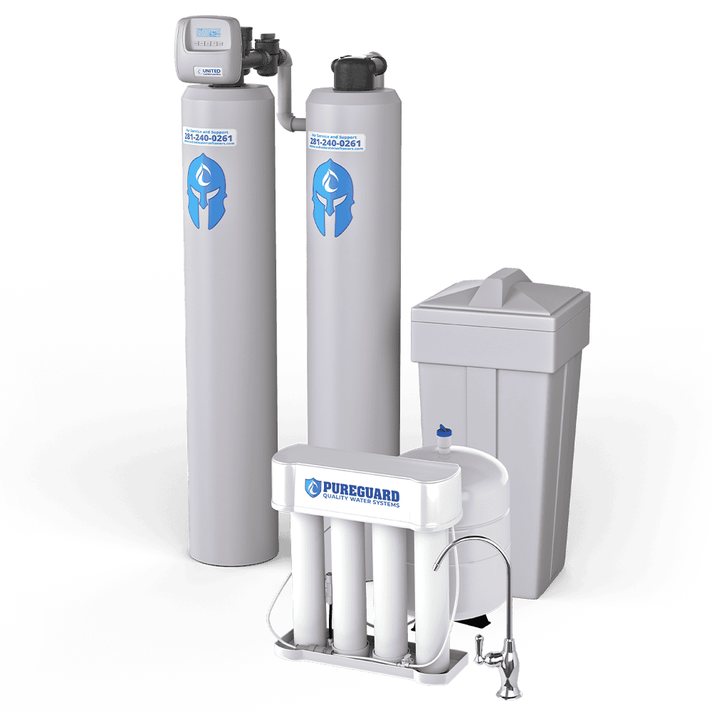 Whole-home water softener and conditioner system installed by United Water Softeners
