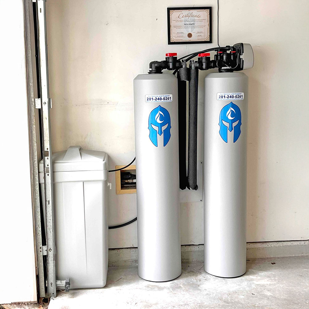 Sentinel Pro Water softener install in Spring, Texas.