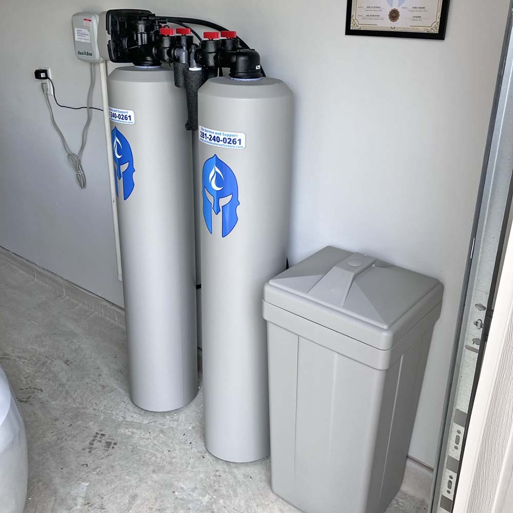 Elite Package water softener and carbon filtration system – the number one customer choice – professionally installed in Montgomery, Texas by United Water Softeners.