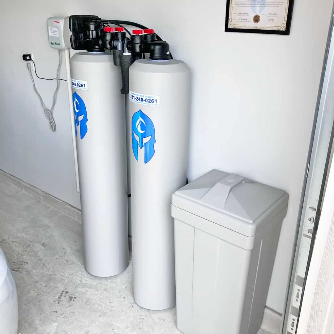 Water softener and carbon filtration system installed in Montgomery, TX
